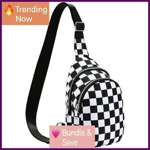 Small RFID Sling Bag Nylon Crossbody Backpack Travel Purse